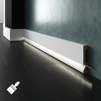 LPC-29M-LE listwa podłogowa malowana z opcją LED Creativa by Cezar