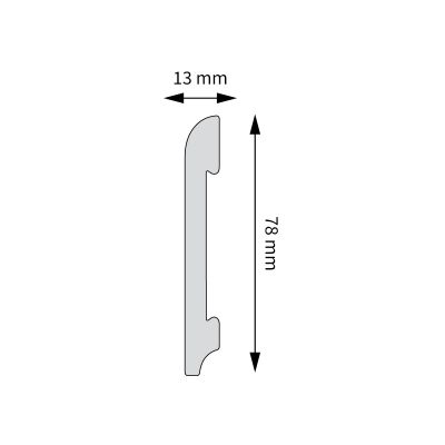 LPC-11A listwa w kolorze aluminium Creativa by Cezar